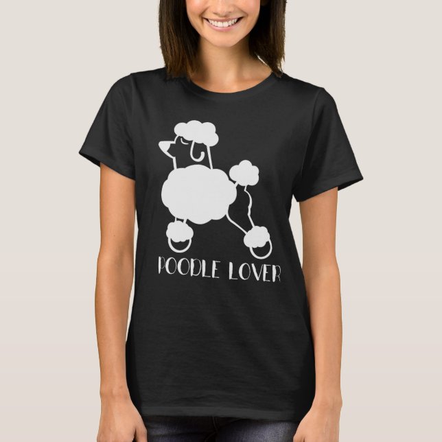 Pudel Kvinnors grundläggande T-Shirt (Framsida)