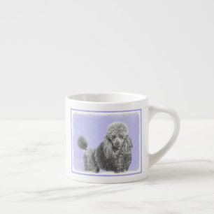 Pudel (Leksak, miniatyr) målning Original Hund Ar Espressomugg