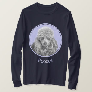 Pudel (Leksak, miniatyr) målning Original Hund Ar T Shirt