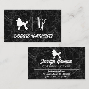Pudel Logotyp Comb Sax Visitkort