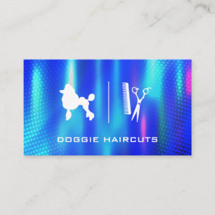 Pudel Logotyp Grooming-Affärskort Visitkort