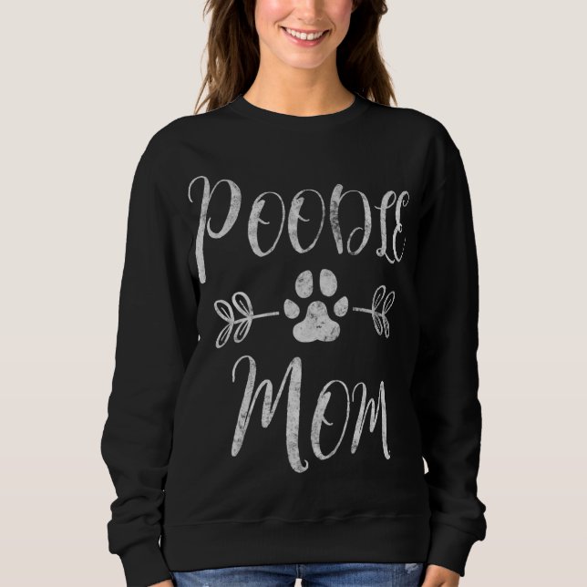 Pudel Mamma Älskare Ägare Rolig hund Mamma T Shirt (Framsida)