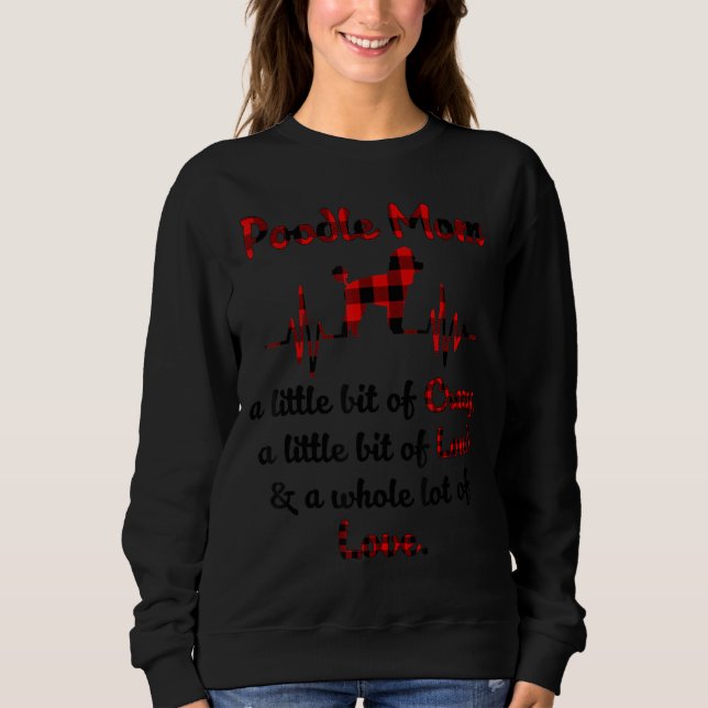 Pudel Mamma är lite galet och lite galet. T Shirt (Framsida)
