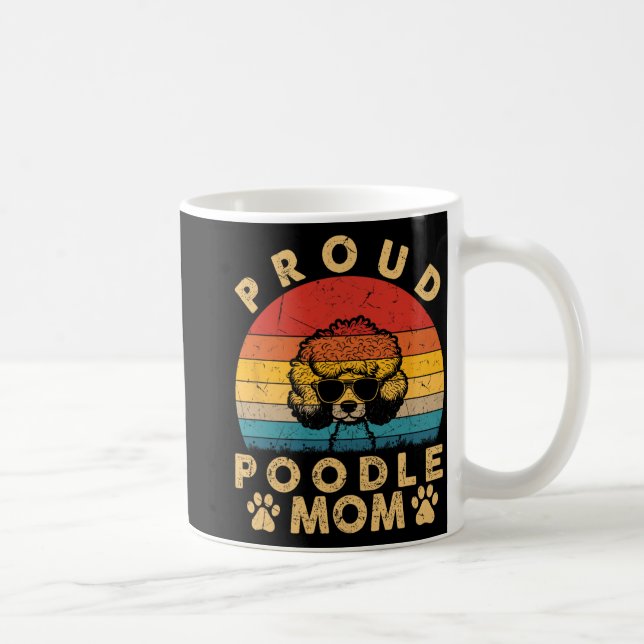 Pudel-Mamma-gåvor i Kärlek Mitt Hund-Mor-Da Kaffemugg (Höger)