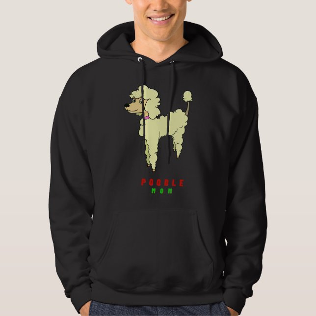 Pudel mamma hoodie (Framsida)