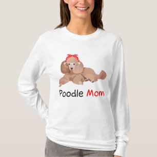 Pudel Mamma Hund Bandana Djurälskare Gift Womens P T Shirt