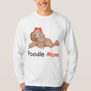 Pudel Mamma Hund Bandana Djurälskare Gift Womens P T Shirt