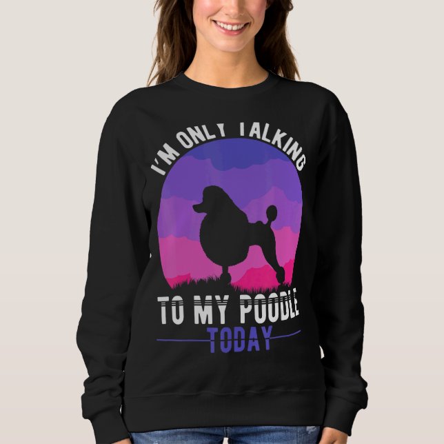 Pudel Mamma Hund, introducerat Pudel Mamma T Shirt (Framsida)