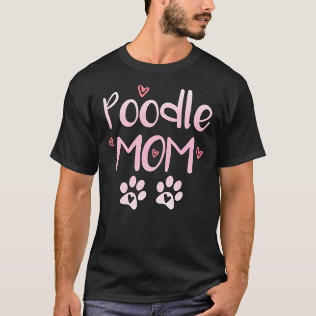 Pudel Mamma Passande Scoop T Shirt (Framsida)