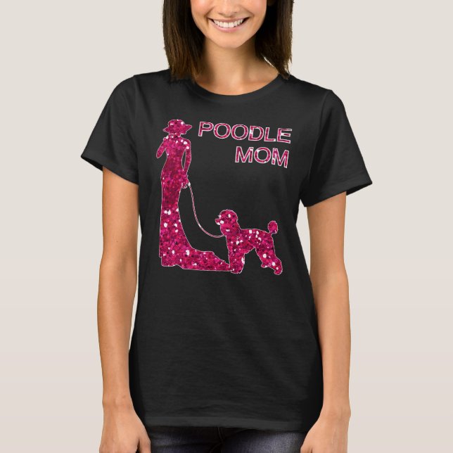 Pudel Mamma Passande Scoop T Shirt (Framsida)