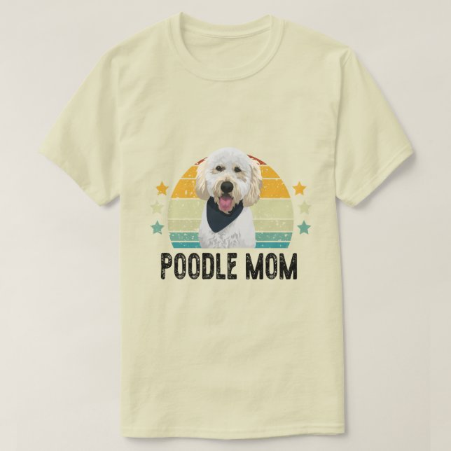 Pudel Mamma , Pudel Gift for mamma, Best Poochon M T Shirt (Design framsida)