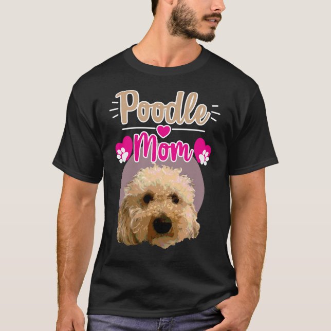 Pudel Mamma-relaxad passform T Shirt (Framsida)