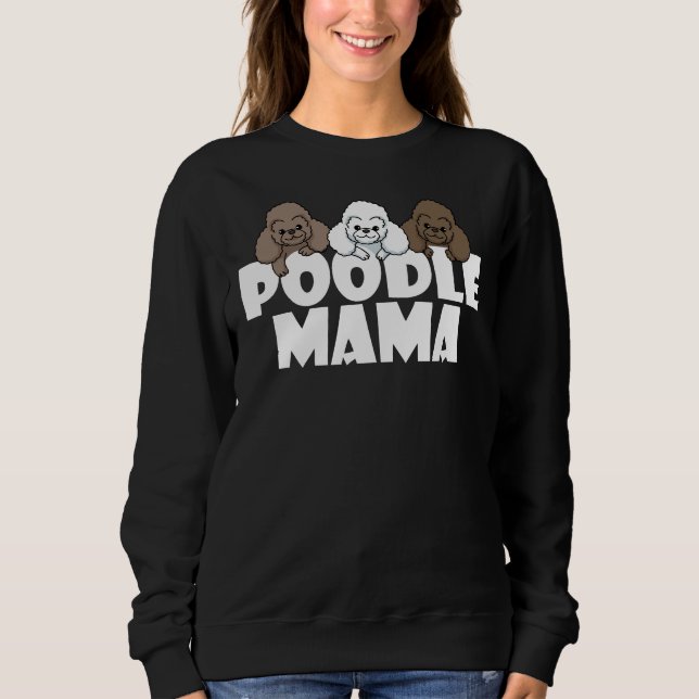Pudel Mamma Rolig hund Gift T Shirt (Framsida)