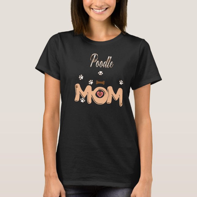 Pudel Mamma T Shirt (Framsida)