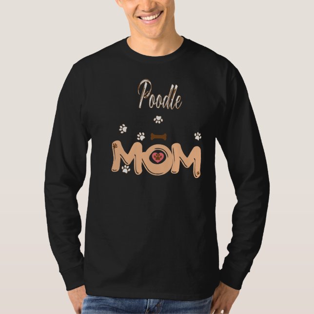 Pudel Mamma T Shirt (Framsida)