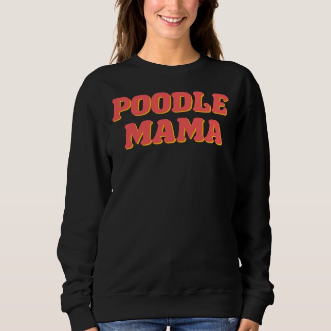 Pudel Mamma T Shirt (Framsida)