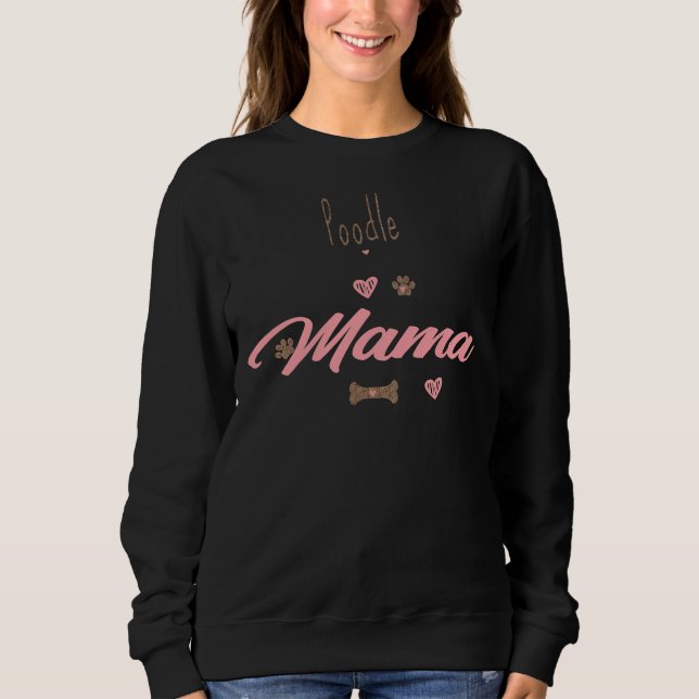 Pudel Mamma T Shirt (Framsida)