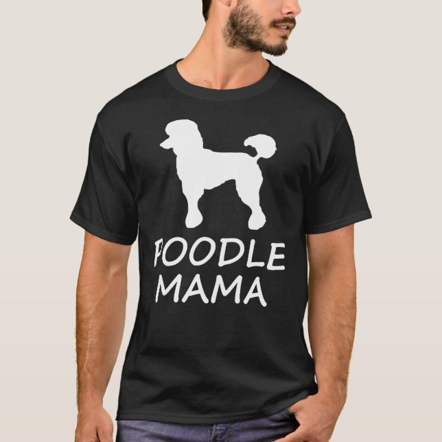 Pudel Mamma T Shirt (Framsida)