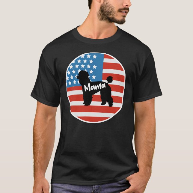 Pudel Mamma T- T Shirt (Framsida)