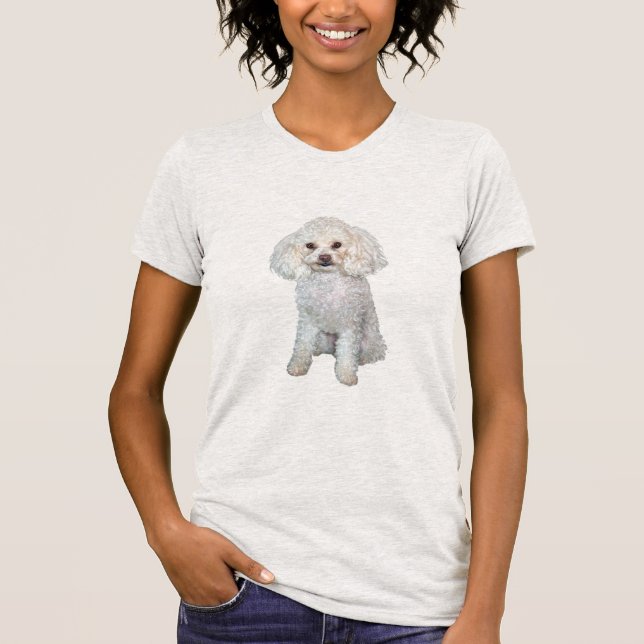 Pudel - Min eller leksak - Vit #2 Tee Shirt (Framsida)