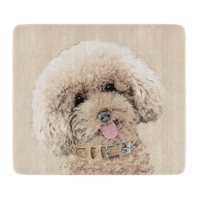 Pudel Ministern Leksak Apricot Cream Brown Hund Ar (Framsidan)