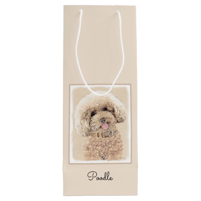 Pudel Ministern Leksak Apricot Cream Brown Hund Ar (Baksidan)