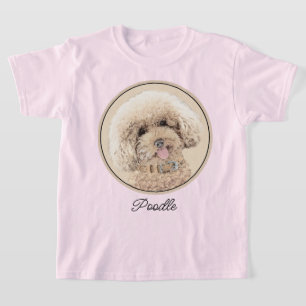 Pudel Ministern Leksak Apricot Cream Brown Hund Ar T Shirt