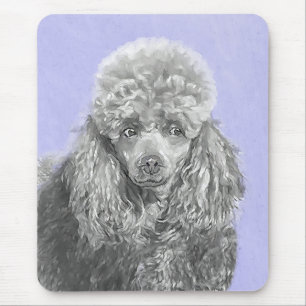 Pudel Ministratyr Leksak Silver Grått Blue Hund Ar Musmatta