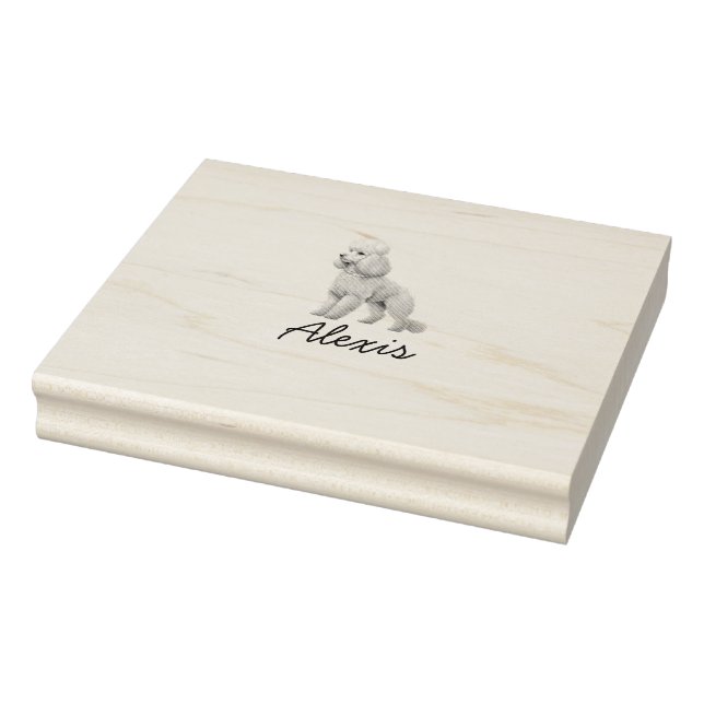 pudel monokrom stämpel (Stämpel)