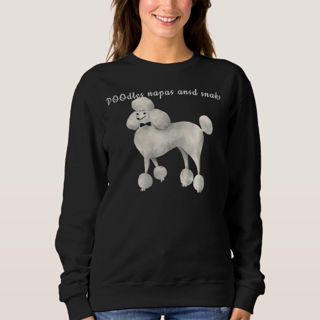 Pudel Napas och Snaks T Shirt (Framsida)