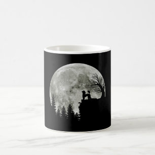 Pudel på berget Halloween-gift för Pudel Älskare Kaffemugg