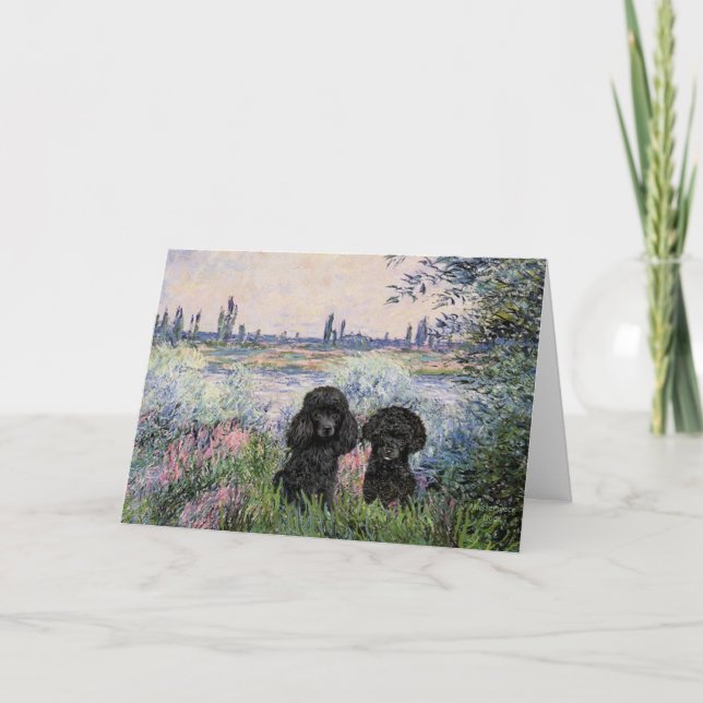 Pudel Pair (svart) - av not Kort (Framsida)