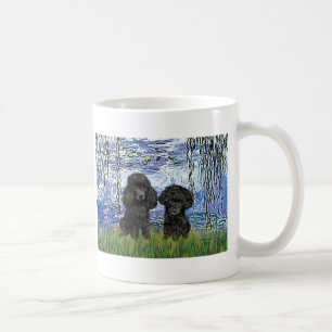 Pudel Pair (svart) - Lilies 6 Kaffemugg