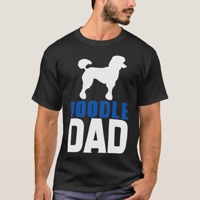 Pudel Pappa Blue T Shirt (Framsida)
