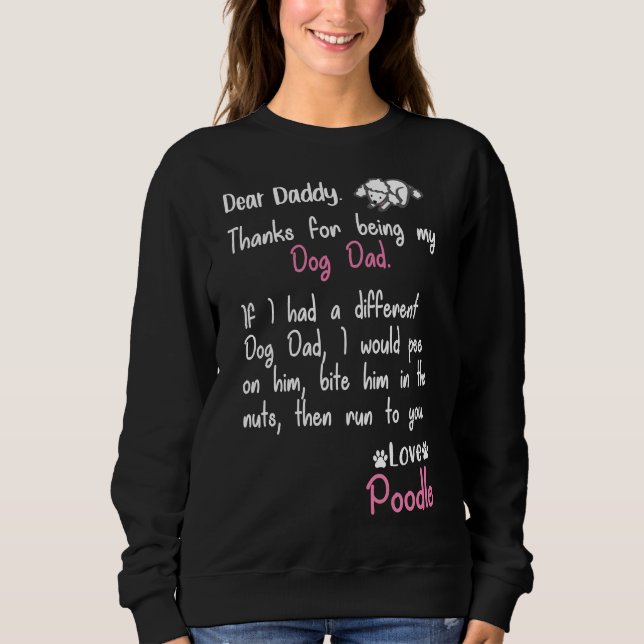 Pudel Pappa Forever T Shirt (Framsida)