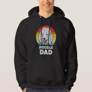 Pudel Pappa Sunset Retro Animal Pet Hund älskare O Hoodie