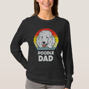 Pudel Pappa Sunset Retro Animal Pet Hund älskare O T Shirt