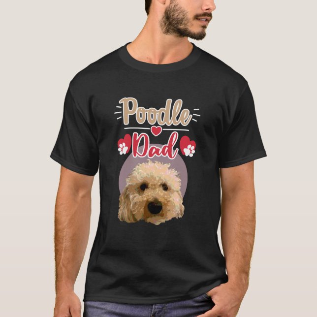 Pudel Pappa T Shirt (Framsida)
