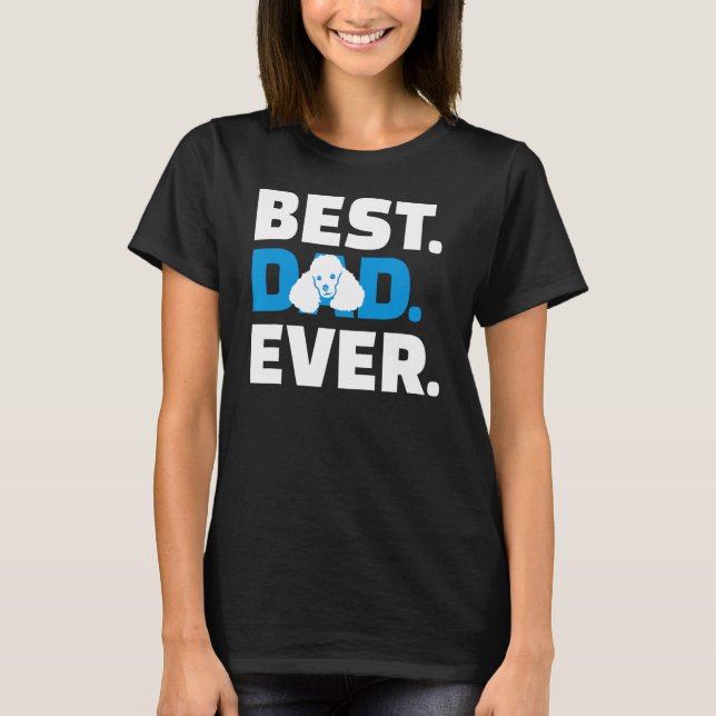 Pudel Pappa T Shirt (Framsida)