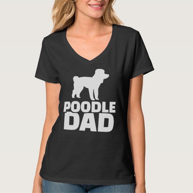 Pudel Pappa T Shirt (Framsida)