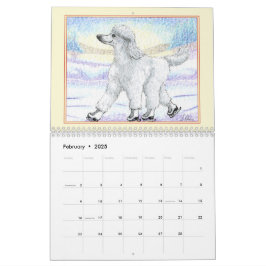 Pudel Parad - en Bild-kalender per månad Kalender