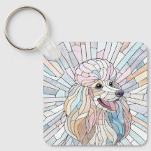 Pudel - pastellmosaikkonst