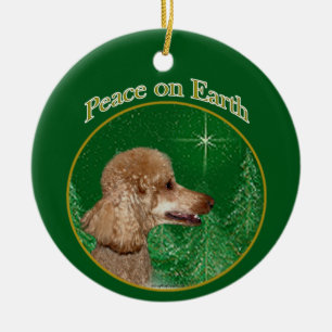Pudel Peace Julgransprydnad Keramik