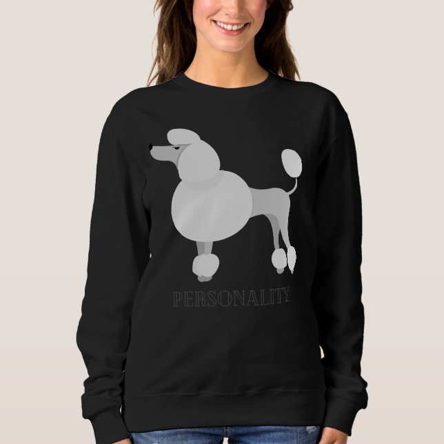 Pudel personalitet t shirt (Framsida)