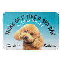 Pudel Personlig Hund älskare Bath Mat