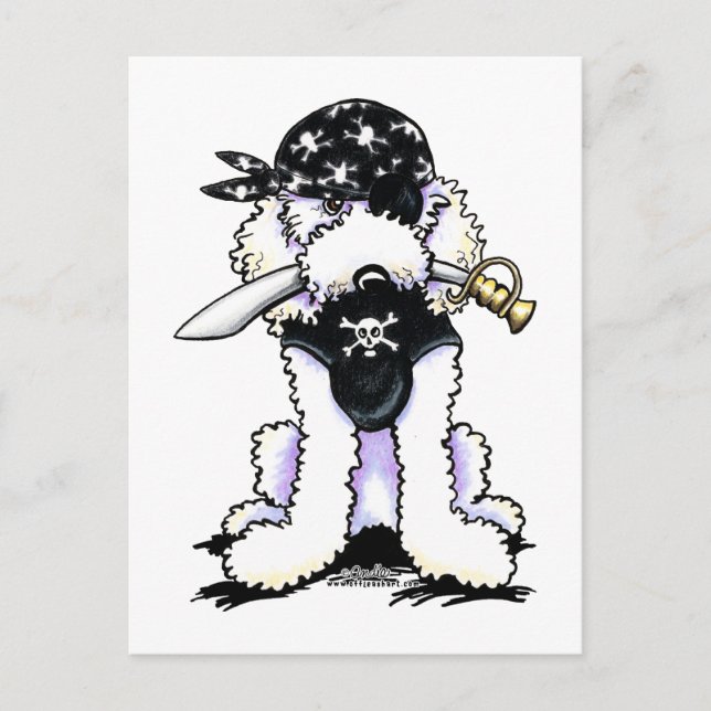 Pudel Pirat Vykort (Framsida)