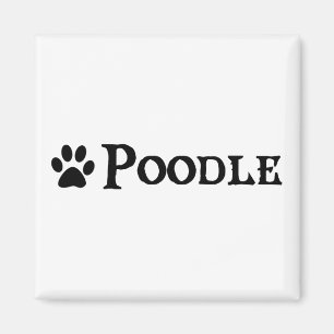Pudel (piratstil med pawprint) magnet