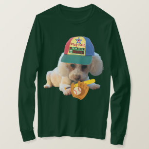 Pudel Play Boll Manar Långärmad Grönt T Shirt