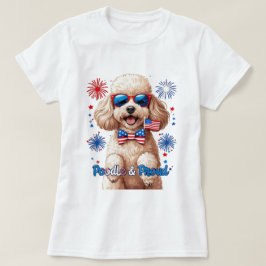 Pudel & Proud - 4 juli Hund T-Shirt