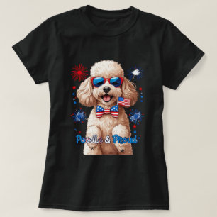 Pudel & Proud - 4 juli Hund T-Shirt